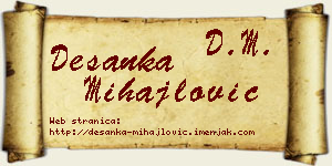 Desanka Mihajlović vizit kartica
